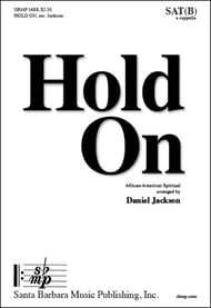 Hold On SATB choral sheet music cover Thumbnail